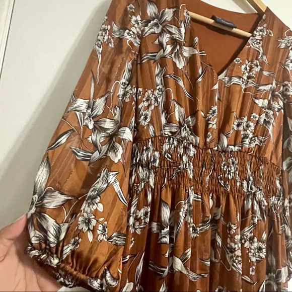 Vneck Smocked Dress - Picture 7 of 9